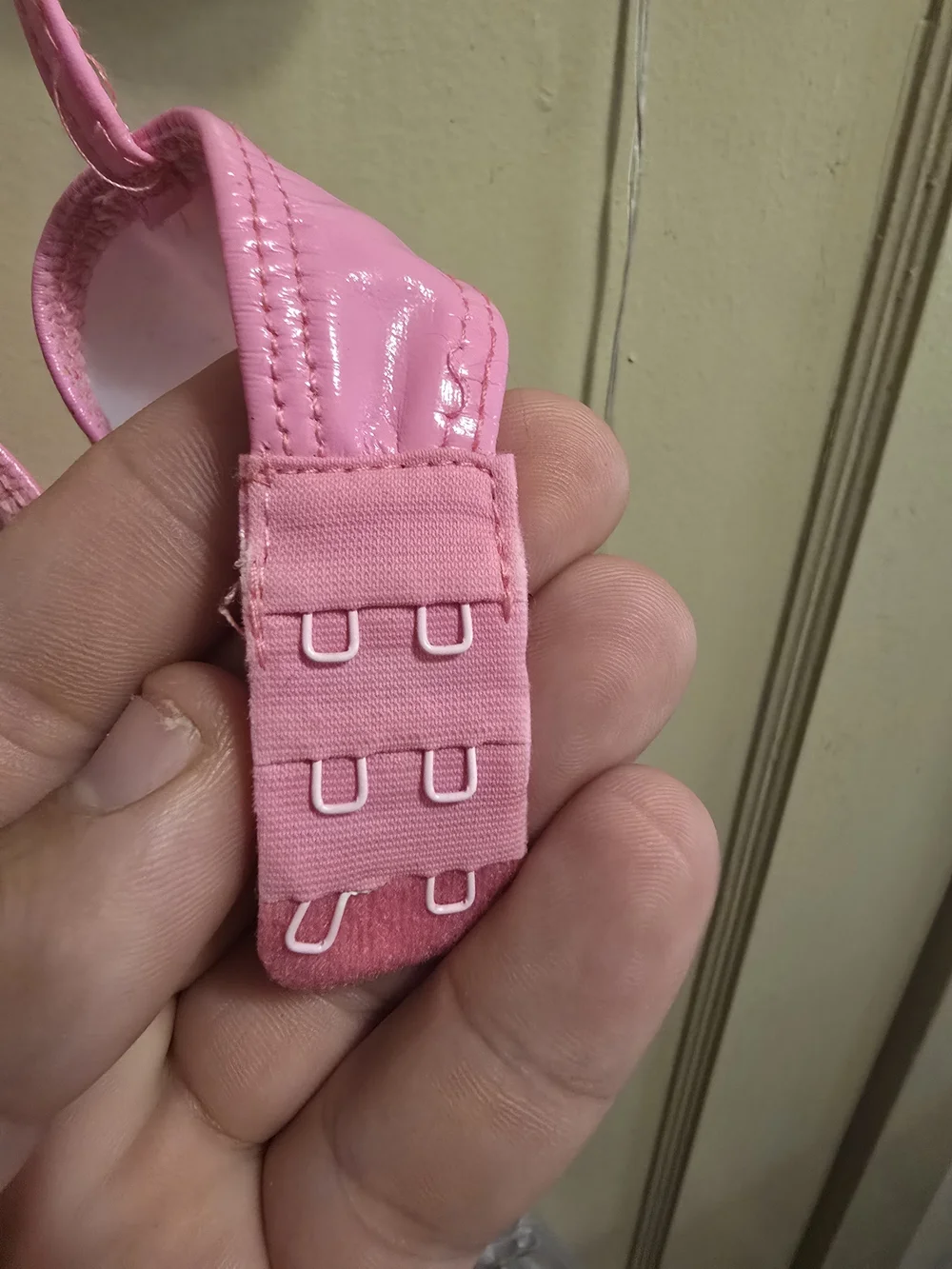 Pink Vinyl Bralette